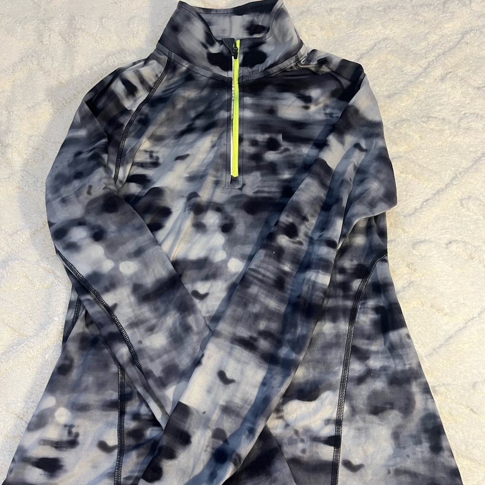 Champion Gray and Neon Yellow Pullover
